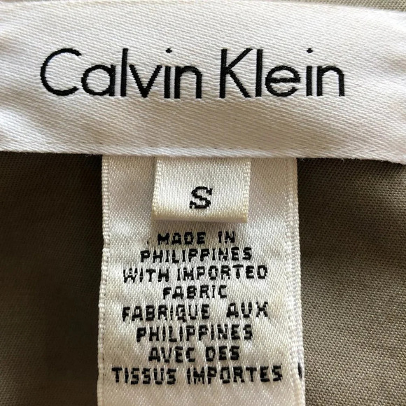 Calvin Klein Casual Military Inspired Cotton Jacket Soft Grey Size S - Picture 5 of 9